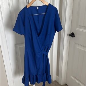 Blue Wrap Dress